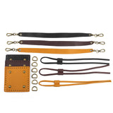 Maxbell Knitting Bag bottoms PU Leather Sewing Kit for DIY Purse Making Supplies Black
