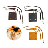 Maxbell Knitting Bag bottoms PU Leather Sewing Kit for DIY Purse Making Supplies Black