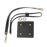 Maxbell Knitting Bag bottoms PU Leather Sewing Kit for DIY Purse Making Supplies Black