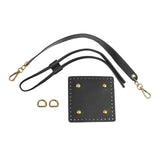 Maxbell Knitting Bag bottoms PU Leather Sewing Kit for DIY Purse Making Supplies Black