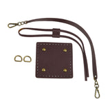 Maxbell Knitting Bag bottoms PU Leather Sewing Kit for DIY Purse Making Supplies Dark Brown