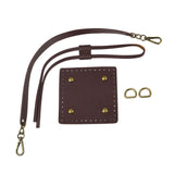 Maxbell Knitting Bag bottoms PU Leather Sewing Kit for DIY Purse Making Supplies Dark Brown