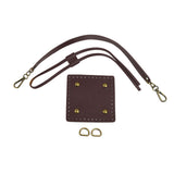 Maxbell Knitting Bag bottoms PU Leather Sewing Kit for DIY Purse Making Supplies Dark Brown