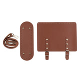 Maxbell Knitting Crochet Bag Adjustable Shoulder Strap for DIY Purse Making Kits Red Brown