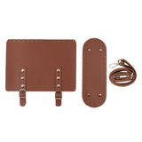 Maxbell Knitting Crochet Bag Adjustable Shoulder Strap for DIY Purse Making Kits Red Brown