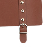 Maxbell Knitting Crochet Bag Adjustable Shoulder Strap for DIY Purse Making Kits Red Brown