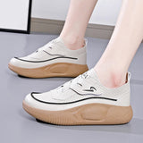 Maxbell Women's Shoes Stylish Summer Thick Soled Durable for Fitness Climbing Hiking Beige 40