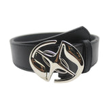 Maxbell PU Leather Belt for Men Women with Pin Buckle Fashion for Jackets Pants Black