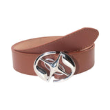 Maxbell PU Leather Belt for Men Women with Pin Buckle Fashion for Jackets Pants Dark Brown