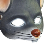 Maxbell 3D Mouse Half Face Mask Costume Cosplay Masquerade Easter Rat Animal Mask Deep Gray