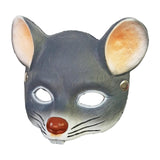 Maxbell 3D Mouse Half Face Mask Costume Cosplay Masquerade Easter Rat Animal Mask Deep Gray