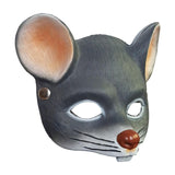 Maxbell 3D Mouse Half Face Mask Costume Cosplay Masquerade Easter Rat Animal Mask Deep Gray