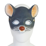 Maxbell 3D Mouse Half Face Mask Costume Cosplay Masquerade Easter Rat Animal Mask Deep Gray