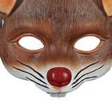 Maxbell 3D Mouse Half Face Mask Costume Cosplay Masquerade Easter Rat Animal Mask Brown