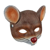 Maxbell 3D Mouse Half Face Mask Costume Cosplay Masquerade Easter Rat Animal Mask Brown