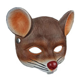 Maxbell 3D Mouse Half Face Mask Costume Cosplay Masquerade Easter Rat Animal Mask Brown