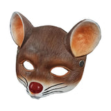 Maxbell 3D Mouse Half Face Mask Costume Cosplay Masquerade Easter Rat Animal Mask Brown