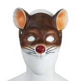 Maxbell 3D Mouse Half Face Mask Costume Cosplay Masquerade Easter Rat Animal Mask Brown