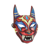 Maxbell Japanese Devil Mask Novelty Costume for Masquerade Carnivals Themed Parties Red