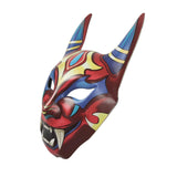 Maxbell Japanese Devil Mask Novelty Costume for Masquerade Carnivals Themed Parties Red