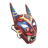 Maxbell Japanese Devil Mask Novelty Costume for Masquerade Carnivals Themed Parties Red