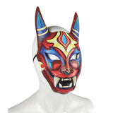 Maxbell Japanese Devil Mask Novelty Costume for Masquerade Carnivals Themed Parties Red