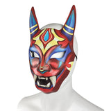 Maxbell Japanese Devil Mask Novelty Costume for Masquerade Carnivals Themed Parties Red