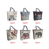 Maxbell Women Canvas Tote Bag Shoppers Bag Lightweight Underarm Bag with Zipper Style A