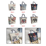 Maxbell Women Canvas Tote Bag Shoppers Bag Lightweight Underarm Bag with Zipper Style A