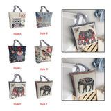 Maxbell Women Canvas Tote Bag Shoppers Bag Lightweight Underarm Bag with Zipper Style A