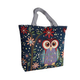 Maxbell Women Canvas Tote Bag Shoppers Bag Lightweight Underarm Bag with Zipper Style C