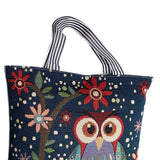 Maxbell Women Canvas Tote Bag Shoppers Bag Lightweight Underarm Bag with Zipper Style C