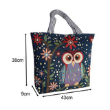 Maxbell Women Canvas Tote Bag Shoppers Bag Lightweight Underarm Bag with Zipper Style C