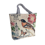 Maxbell Women Canvas Tote Bag Shoppers Bag Lightweight Underarm Bag with Zipper Style D