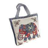 Maxbell Women Canvas Tote Bag Shoppers Bag Lightweight Underarm Bag with Zipper Style E