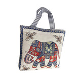 Maxbell Women Canvas Tote Bag Shoppers Bag Lightweight Underarm Bag with Zipper Style E
