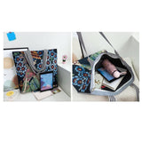 Maxbell Tote Bag Shopping Bag Canvas Grocery Bags Beach Bag Coloured Pattern Durable Style D