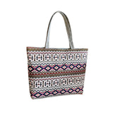 Maxbell Embroidery Shoulder Bag Women Handbag Casual Lightweight Travel Bag for Work Style B