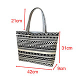 Maxbell Embroidery Shoulder Bag Women Handbag Casual Lightweight Travel Bag for Work Style D