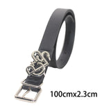 Maxbell Ladies Belts with Pin Buckle Waistband Trendy Women Leather Belt for Pants