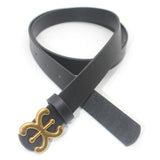 Maxbell Women Belt PU Leather Waist Belt Clothing Decoration for Pants Trouser Party Black