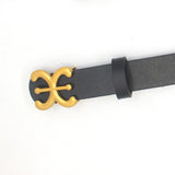 Maxbell Women Belt PU Leather Waist Belt Clothing Decoration for Pants Trouser Party Black