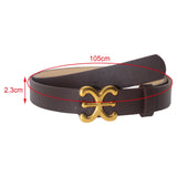Maxbell Women Belt PU Leather Waist Belt Clothing Decoration for Pants Trouser Party Coffee
