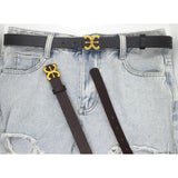 Maxbell Women Belt PU Leather Waist Belt Clothing Decoration for Pants Trouser Party Coffee