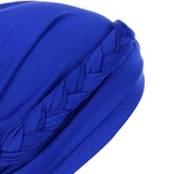 Maxbell Women Indian Turban Hat Headwrap Head Cover Beanie Hats Bandana blue