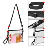 Maxbell Clear Crossbody Bag Y2K Stadium Approved Waterproof Shoulder Bag for Travel