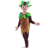 Maxbell Children Tree Costumes Headdress Vest Romper for Halloween Show Festival S