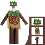 Maxbell Children Tree Costumes Headdress Vest Romper for Halloween Show Festival S