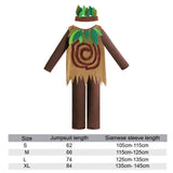 Maxbell Children Tree Costumes Headdress Vest Romper for Halloween Show Festival L