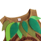 Maxbell Children Tree Costumes Headdress Vest Romper for Halloween Show Festival XL